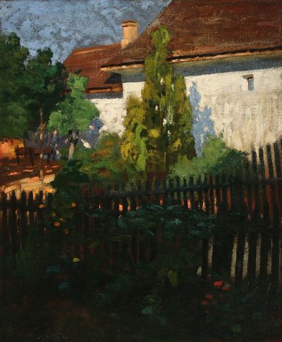 Our House in Nagybanya Petofi Street by Károly Ferenczy